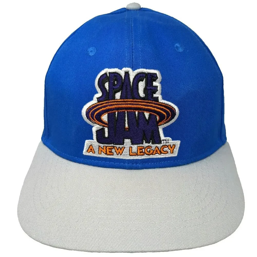 Space Jam A New Legacy Snapback Blue Gray One Size HBO Max AT&T Flat Promo Hat